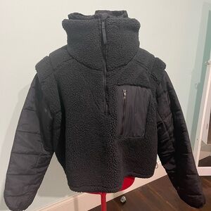 FP Movement Scenic Route Half Zip Pull Over, Black